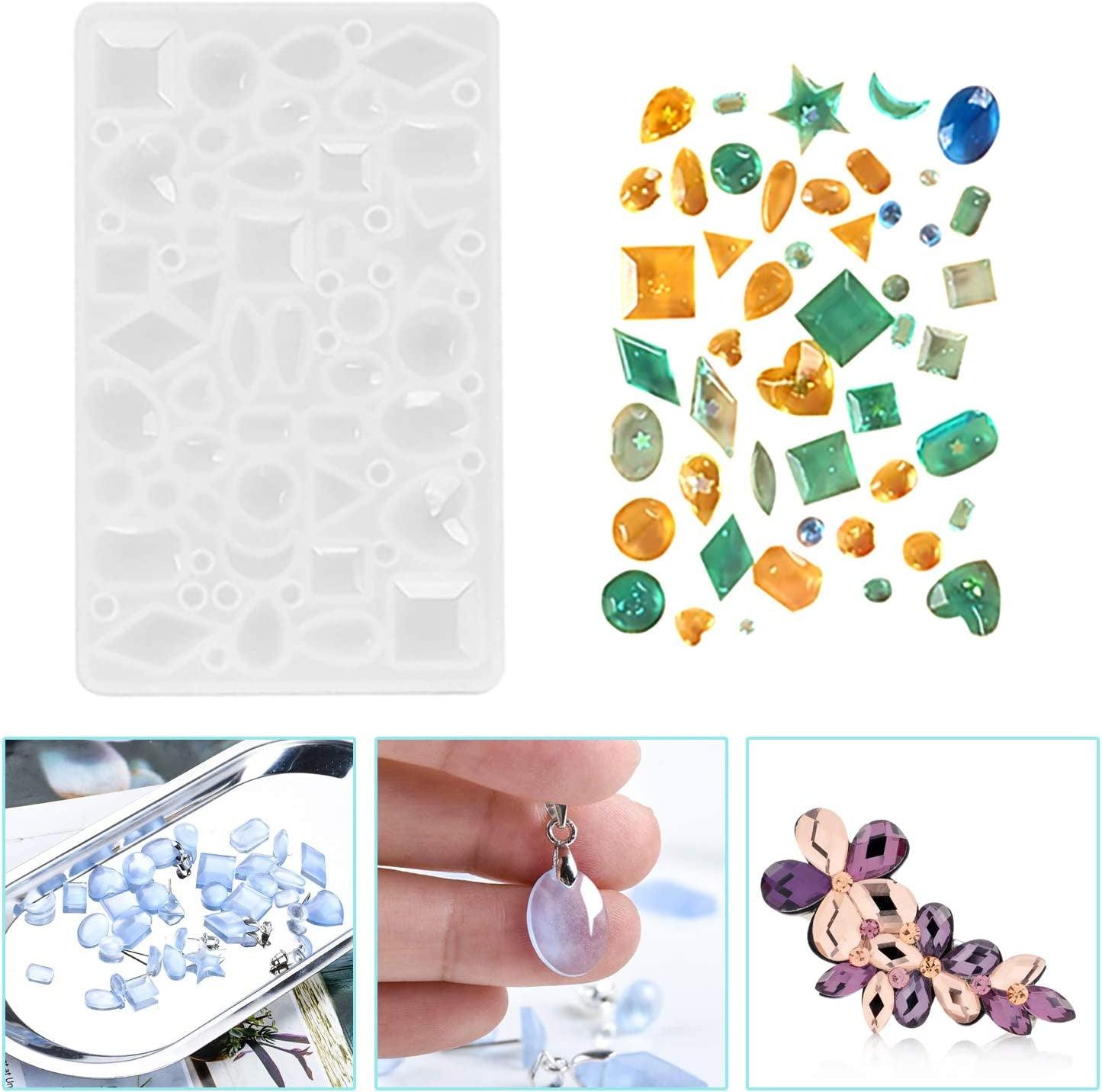 Jewelry Silicone Resin Molds Kit - 160Pcs Earring Epoxy Resin Molds for Epoxy Resin, Molds - WoodArtSupply