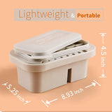 Multi-Use Paint Brush Basin with Brushes Holder,Washer,Trays,Palette Box-Artist Cleaner Cup for Watercolor Oil Acrylic Gouache Painting with Lid WoodArtSupply