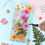Pressed Flowers Resin Flowers for Resin Mold, Real Daisy Dried Flower Leaves Natural with Tweezers for Scrapbooking DIY Candle Accessories Jewelry WoodArtSupply