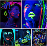 Glow in the Dark Powder 12 Colors Epoxy Resin Dye Luminous Pigment Safe Long Lasting for Fine Art, DIY Nail Art, Colorant, Acrylic Paint, DIY Crafts WoodArtSupply