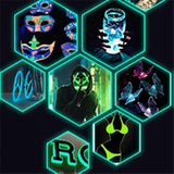 Glow in the Dark Powder 12 Colors Epoxy Resin Dye Luminous Pigment Safe Long Lasting for Fine Art, DIY Nail Art, Colorant, Acrylic Paint, DIY Crafts WoodArtSupply