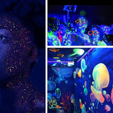 Glow in the Dark Powder 12 Colors Epoxy Resin Dye Luminous Pigment Safe Long Lasting for Fine Art, DIY Nail Art, Colorant, Acrylic Paint, DIY Crafts WoodArtSupply