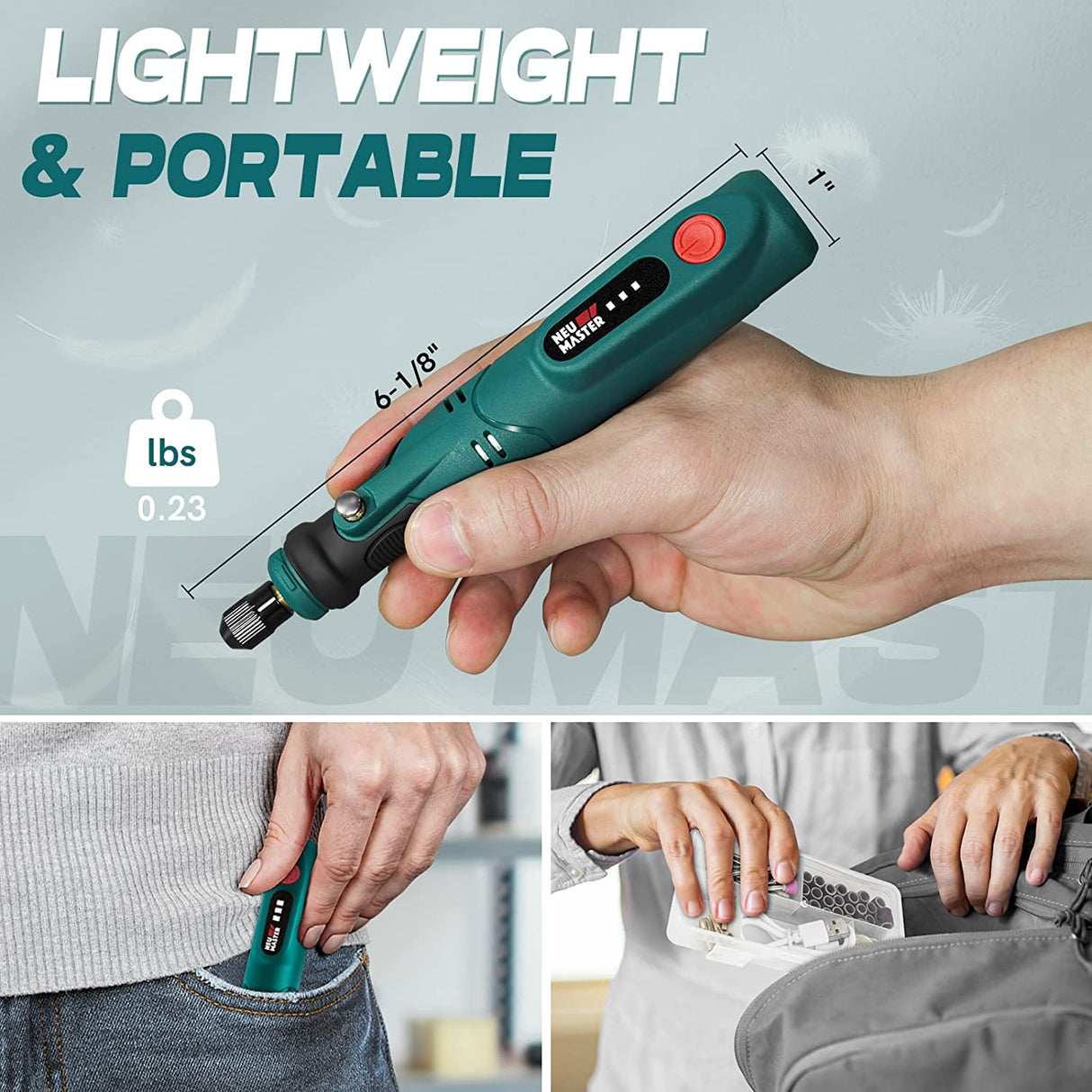 Cordless Rotary Tool , 3.7V Mini Rotary Tool Kit with 55Pcs Accessories, 3-Speed USB Charging Power Rotary Tool for Sanding, Polishing, Engraving, WoodArtSupply