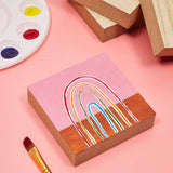 Unfinished MDF Wood Blocks for Crafts, 1 in Thick Wooden Square Blocks (4X4 In, 4 Pack) WoodArtSupply