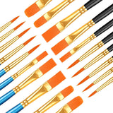 20 Pcs Paint Brush Set for Acrylic Painting, Watercolor Brushes, Acrylic Paint Brushes WoodArtSupply