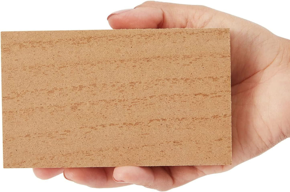 4 Pack Unfinished MDF Wooden Boards for Crafts, 1 Inch Thick Rectangle Wooden Blocks (5 X 3 In) WoodArtSupply