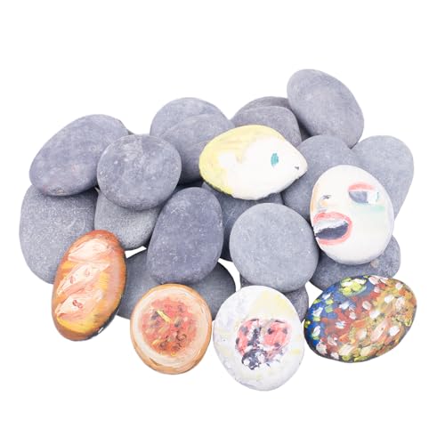 HOT SEAL 10 Pcs Painting Rocks 2-3 Inchs, Hand Picked Natural DIY Rocks for Painting, Flat Kindness Pebbles for Painting, Crafts, Arts, Decoration,