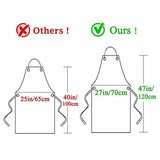 BESTEASY Waterproof Plastic Apron Transparent PVC, 47"x27.5" Keeps You Clean and Dry When Dishes Washing Kitchen Cooking Lab Work Heavy Duty Work BESTEASY