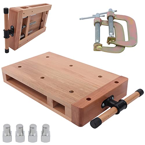 OCASAMI Portable Workbench Hard Woodworking Vise Desktop Work Table Work Bench with G-Type Fixing Clips and Limit Blocks, for Home, Woodworking - WoodArtSupply