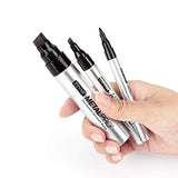 ZEYAR Permanent Markers, JUMBO Size, Aluminum Barrel, Set of 12, Premium Waterproof & Smear Proof Markers, Quick Drying (12 Pcs) ZEYAR