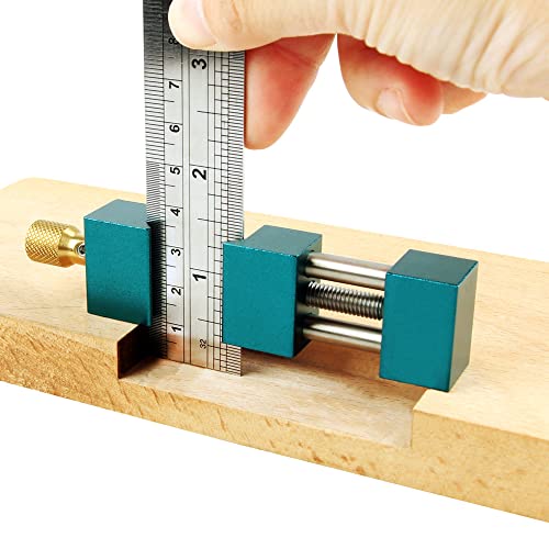 Triden Woodworking Ruler Stop Block Precision Ruler Stop Fence Used for Measurement Transfer, Depth Gauge(Ruler not Included) WoodArtSupply