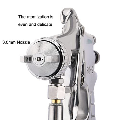 ZHONG AN Professional Paint Spary Gun, High Pressure Siphon Feed Spray Gun with 1000cc Cup, Nozzle Tip Size 3.0mm for Automotive, Household and - WoodArtSupply