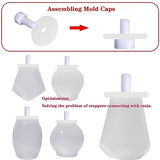 JOFAVIU 10 Pcs Resin Wine Bottle Stoppers Molds Set Accessories, Wine Stopper for Silicone Molds Epoxy Resin, Stopper Epoxy Resin Silicone Molds Set Jiofaviu