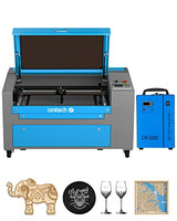 OMTech 60W CO2 Laser Engraver with Water Chiller, 16x24 Inch Laser Engraving Cutting Etching Machine with 2 Way Pass Air Assist Digital Controls, OMTech