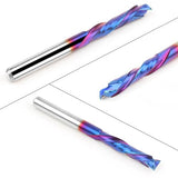 EANOSIC 5PCS Carbide Compression Router Bit Up&Down End Mills 1/8 inch Shank with 1/8 inch Cutter for CNC Mill Machine Wookwork 3D Profile Detail EANOSIC