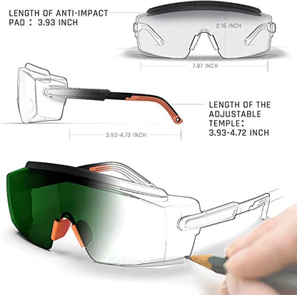 Bantida Laser Safety Glasses,IPL 200nm-2000nm Eyewear Protective Over Glasses For Laser Hair Removal,Welding - WoodArtSupply