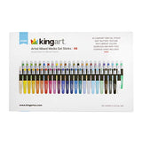 KINGART 580-48 GEL STICK Set, Artist Pigment Crayons, 48 Unique Colors, Water Soluble, Creamy, and Odorless, Use on Paper, Wood, Canvas and more KINGART