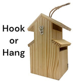 2-Pack Bird House - Outdoor- Bluebird, Finch, Wren, Chickadee, Tree Swallow Bird, Wild Birds, Woodpecker House Easy-to-Open Birdhouse Nesting Box Oojami