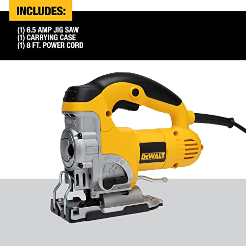 DEWALT Jig Saw, 3,100 SPM Speed, Corded, 6.5 Amp (DW331K) DEWALT