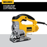 DEWALT Jig Saw, 3,100 SPM Speed, Corded, 6.5 Amp (DW331K) DEWALT