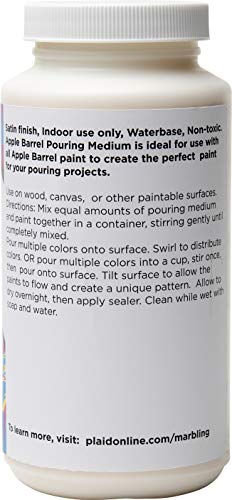 Apple Barrel Pouring Medium, 44840E Acrylic, 16 oz, 16 Fl Oz Apple Barrel