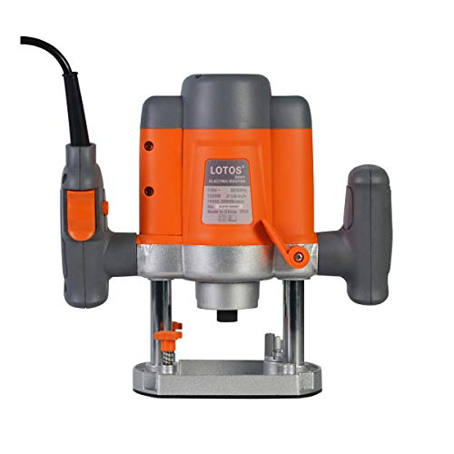 Lotos ER001 Electric Plunge Wood Router with Edge - WoodArtSupply