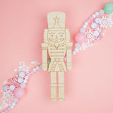 Unfinished Nutcracker Wood Cutout 12 inch, Pack of 2 Large Nutcracker Christmas Decorations for Door Hangers & Crafts, by Woodpeckers Woodpeckers