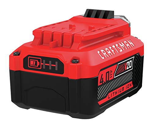 CRAFTSMAN V20 Lithium Ion Battery, 4.0-Amp Hour (CMCB204) - WoodArtSupply