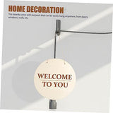 FUNOMOCYA 2 Sets DIY Door Hanging Sign Decorative Wood Plaque Unfinished Wood Crafts Blanks Hanging Wood Plaques for Crafts Blank Flags Wood Signs FUNOMOCYA