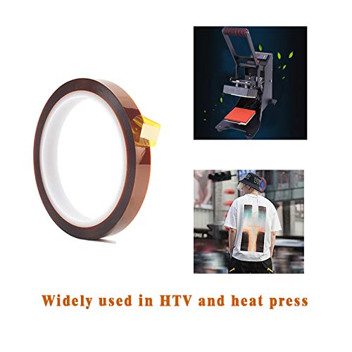 3 Pack PTFE Teflon Sheet 12 x 16" and 3 Rolls 10mm X 33m Heat Resistant Sublimation Thermal Tape for Heat Press Transfer,Non Stick Paper Reusable EQUTY BAYMERS