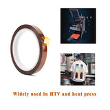 3 Pack PTFE Teflon Sheet 12 x 16" and 3 Rolls 10mm X 33m Heat Resistant Sublimation Thermal Tape for Heat Press Transfer,Non Stick Paper Reusable EQUTY BAYMERS