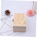 VOSAREA Box Box Wooden Box Jewelry Storage Retro Jewelry Case Craft Storage Desk Topper Table Wood Jewelry Case Jewelry Organizer Tray Unfinished VOSAREA
