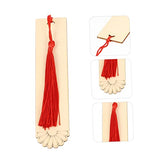 Operitacx 1 6pcs Blank Wooden Bookmark Unfinished Bookmark Unfinished Blank Tags Reading Bookmarks Wood Blank Bookmark Blank Craft Bookmark Red Gifts Operitacx