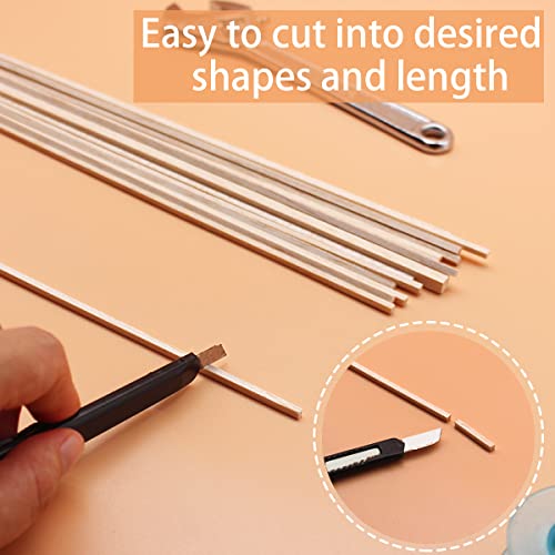 Benvo 100 Pieces Balsa Wood Sticks Square Wooden Dowels Unfinished Hardwood Strips Natural Long Woodcraft Sticks Batons for DIY Crafts Model Making Benvo