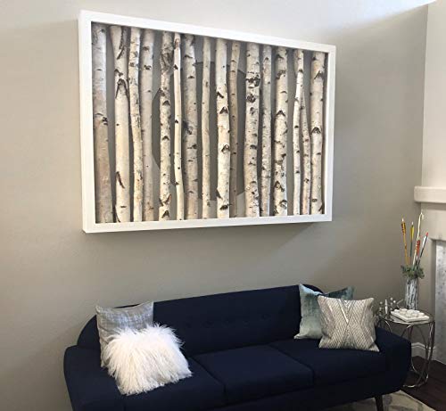 Wilson White Birch Decorative Poles - Natural Wood Bark Kiln Dried Home Décor, 7' L x 1.5-2.5" D (3 Poles) Wilson