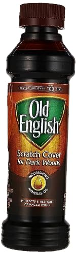 Old English 75144 Scratch Cover For Dark Woods, 8oz Bottle, Wood Polish Old English
