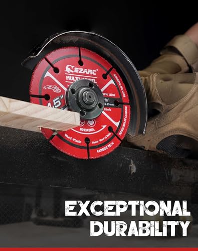 EZARC 3 Inch Cut Off Wheels, Carbide Cutting Disc, Angle Grinder Cutting Wheel for Wood, Wood with Nails, Laminate, Plastic, Plaster, 2 Pack EZARC