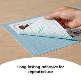 Cricut Light Grip Cutting Mat 8.5in x 12in, Reusable Cutting Mats for Crafts, Use with Printer Paper, Vellum, Light Cardstock & More, Blue Cricut