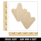 Duck Goose Footprint Track Unfinished Wood Shape Piece Cutout for DIY Craft Projects - 1/4 Inch Thick - 4.70 Inch Size Sniggle Sloth
