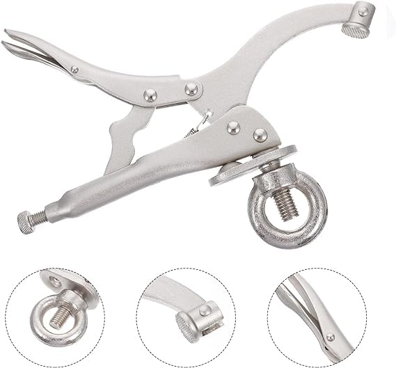 2 Pieces Drill Press Locking Clamp 9 Inch Fix Clamp Drill Press Vise Bench Clamp Woodworking Vise Welding Clamp Drill Press Accessories Press Tool Generic