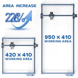 Engraving Area Expansion Kit V Slot 950x410mm Accessory Set for SCULPFUN S6 S6pro S9 FTVOGUE