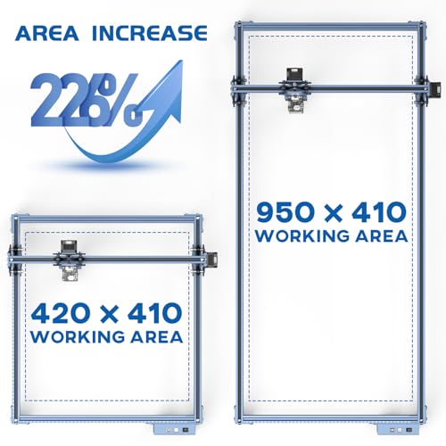 Engraving Area Expansion Kit V Slot 950x410mm Accessory Set for SCULPFUN S6 S6pro S9 - WoodArtSupply