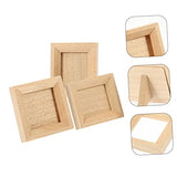 ibasenice 12 Pcs Dollhouse Photo Frame Miniture Decoration Bulk Picture Frames Jewelry Display Stand Decorative Mini Frame Miniature Picture Frame ibasenice