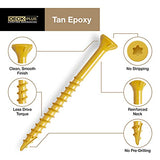 Deck Plus 48412 Wood Screws #8 x 1-5/8", Tan, 5lb Box - WoodArtSupply