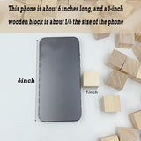 Wood Blocks for Crafts, Unfinished Wood Cubes, 1 Inch Natural Wooden Blocks, Pack of 50 Wood Square Blocks, Wooden Cubes for Arts and Crafts and DIY SIWUCHYE