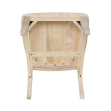 International Concepts Pair of Cafe Chairs, Unfinished IC International Concepts