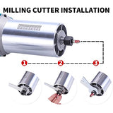 Wood Router,Router Tool Wood Trimmer Router Electric Hand Trimmer Laminate Milling Engraving Hand Machine Joiner Tool Electric for Slotting Trimming QDCITT