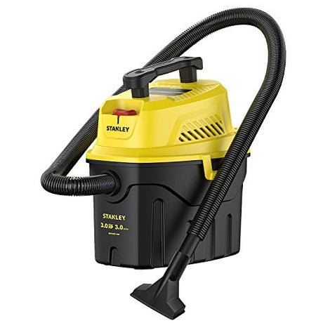 Stanley SL18910P-3 Wet/Dry, 3 Gallon, 3 Horsepower, Portable Car Vacuum, 3.0 HP AC, Black+Yellow Stanley