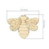 Bee Decor 80 Pcs Unfinished Wooden Cutouts Flower Bee Mushroom Butterfly Blank Wood Slice Blank Wooden Paint Crafts for DIY Crafts Home Decoration ABOOFAN