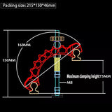 HONGDUI YB02D Slide Adjustable Clamp New Adjustable CNC Machine Tools Hold Down Clamp for Woodworking HONGDUI